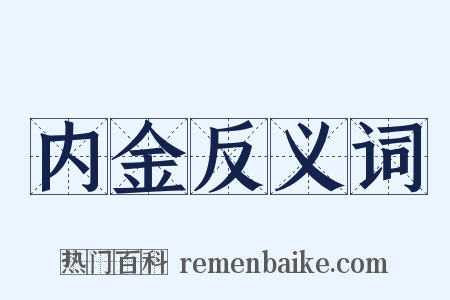 内金反义词是什么意思的图片